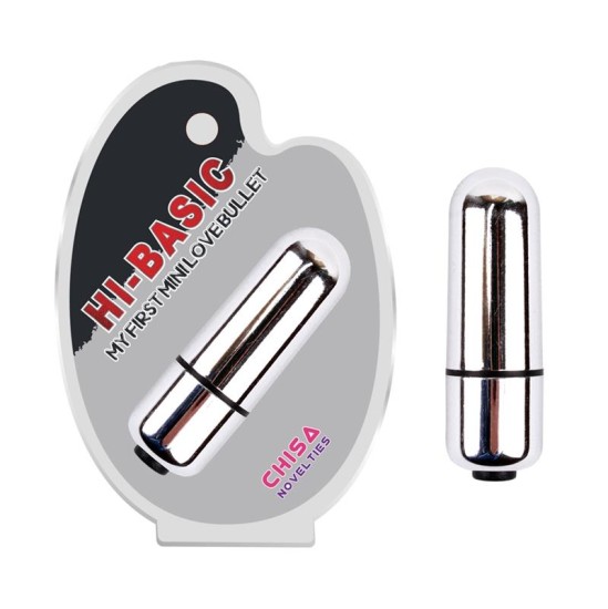 Chisa Vibrating Bullet Hi-Basic 5,8 x 1,8 cm Sudrabs