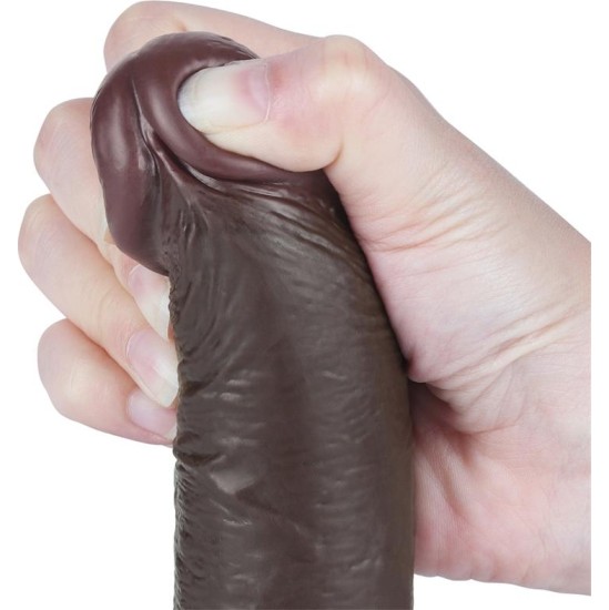 Lovetoy Bīdāmās ādas divslāņu dildo 7.5