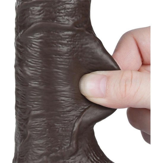 Lovetoy Bīdāmās ādas divslāņu dildo 7.5