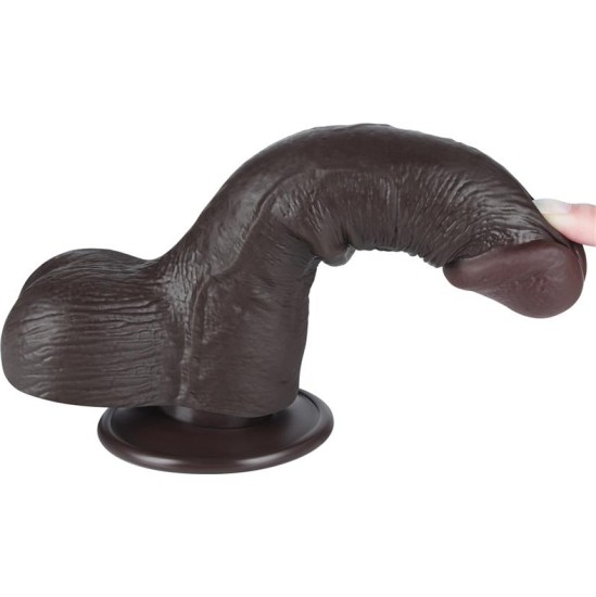 Lovetoy Bīdāmās ādas divslāņu dildo 7.5