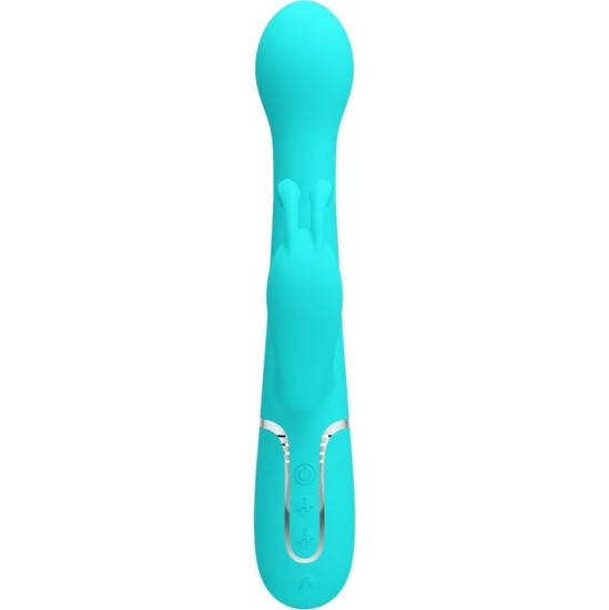 Pretty Love Flirtation PRETTY LOVE – DEJON RABBIT VIBRATOR 3 viename daugiafunkcinis AQUA GREEN