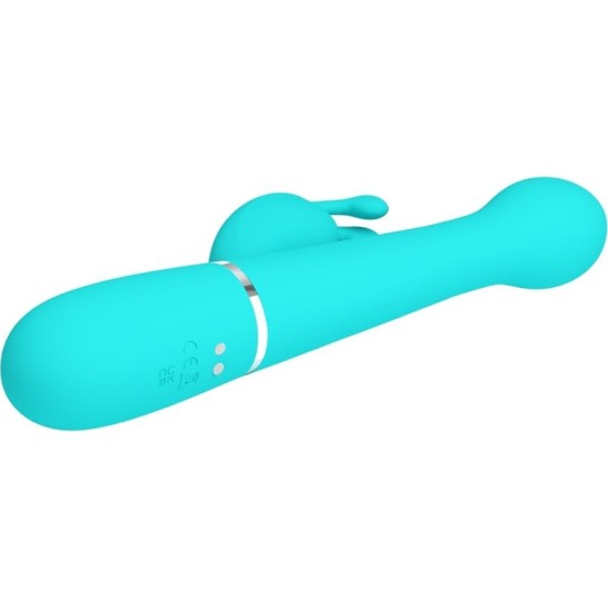 Pretty Love Flirtation PRETTY LOVE – DEJON RABBIT VIBRATOR 3 viename daugiafunkcinis AQUA GREEN