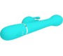 Pretty Love Flirtation PRETTY LOVE – DEJON RabbIT VIBRATOR 3 IN 1 MULTIFUNCTION AQUA GREEN