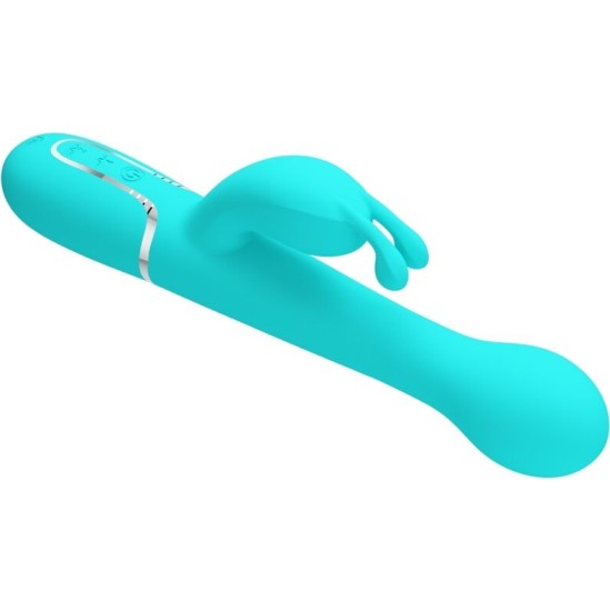 Pretty Love Flirtation PRETTY LOVE – DEJON RABBIT VIBRATOR 3 viename daugiafunkcinis AQUA GREEN