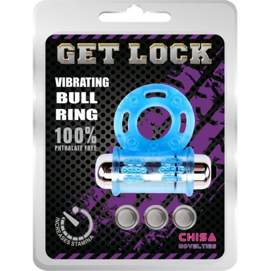 Chisa Vibrating Bull Ring-Blue