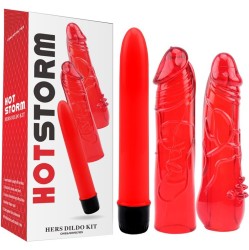 Chisa Kit Dildo un Vibe Hers dildo komplekts Red