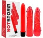 Chisa Kit Dildo un Vibe Hers dildo komplekts Red