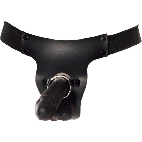 Fetish Fantasy Series 8'' MR. BIG HOLLOW STRAP-ON BLACK