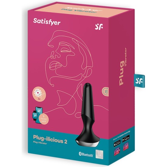 Satisfyer PLUG-ILICIOUS 2 ANAL PLUG BLACK