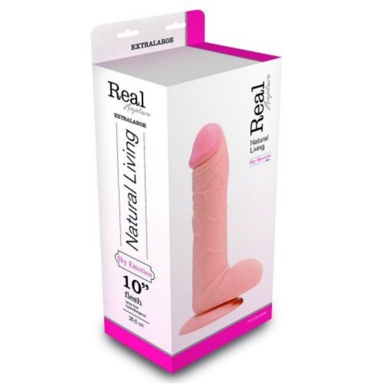 Toyz4Lovers REAL RAPTURE SKY EMOTION REĀLISTS DILDO 10'' BALTS