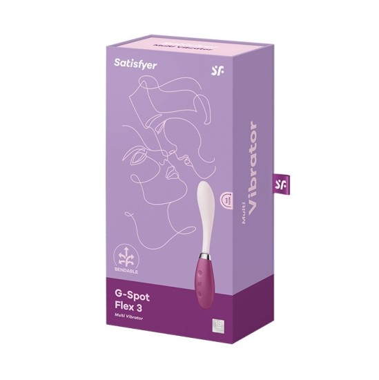 Satisfyer G-SPOT FLEX 3 VIBRATORS BURGUNDY