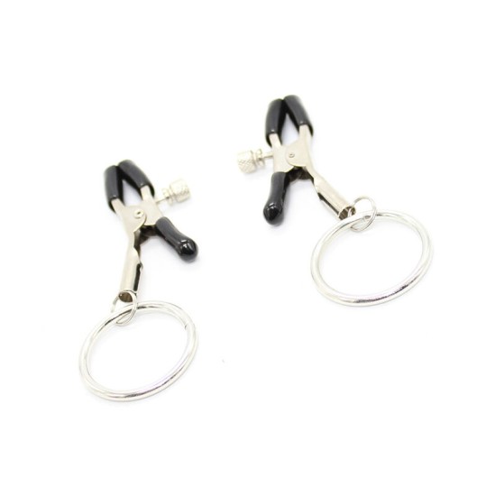 Ohmama Fetish NIPPLE CLAMPS WITH RINGS