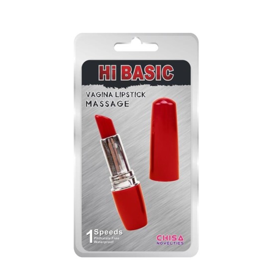 Chisa Lipstick Stimulator 9 cm Red