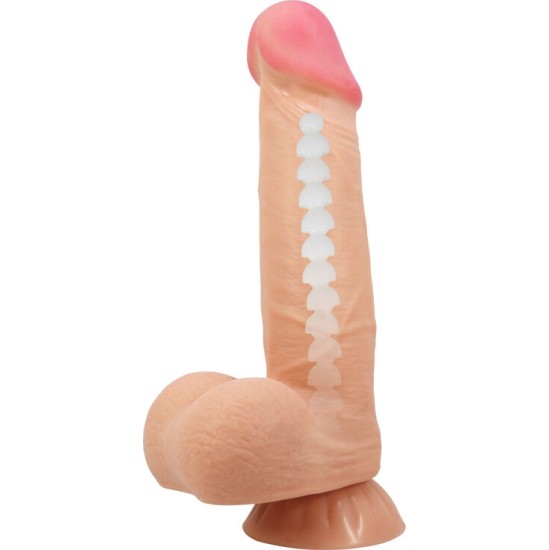 Pretty Love High Grade PRETTY LOVE - BĪDĀMĀS ĀDAS SĒRIJA REĀLISTS DILDO AR BĪDĀMĀM ĀDAS SŪKCUSĒM 21,8 CM