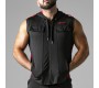 Locker Gear VEST LOOK AT HARDER HOODY RED — 36 S