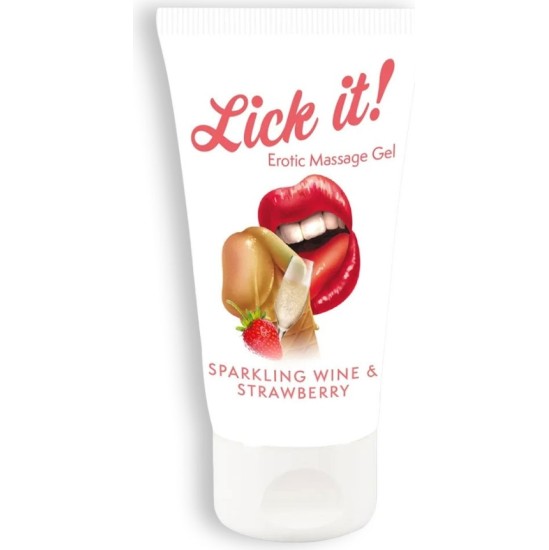 Orion LICK-IT KISSABLE LUBRICANT КЛУБНИЧНОЕ ИГРИСТОЕ ВИНО 50МЛ