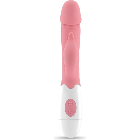 Crushious MOCHI RABBIT VIBRATOR PINK SU VANDENS PAGRINDINIU LUBRIKANTU