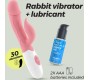 Crushious MOCHI RABBIT VIBRATORS ROZĀ AR ŪDENS BĀZES LUBRIKANTIEM