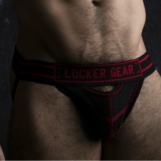 Locker Gear JOCKSTRAP WATCH IT HARD VERMELHO - 44 XXL