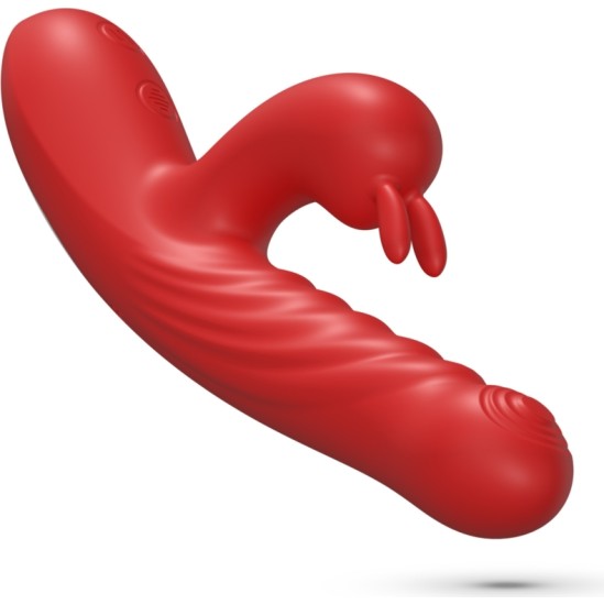 Crushious LAPIN TRUSTING RABIT VIBRATOR RED