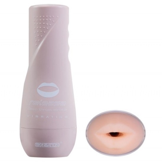 Skinsation® RELEASE VIBRATING STROKER MOUTH