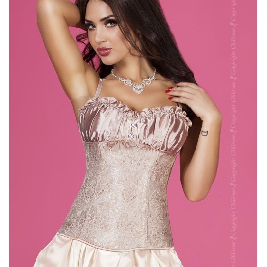 Chilirose KORSETAS CR-3669 BEIGE - 44 XXL