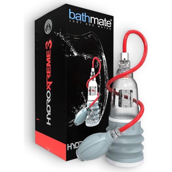 Bathmate HYDROXTREME 3 HYDRO PUMP WITH ACCESSORIES CLEAR