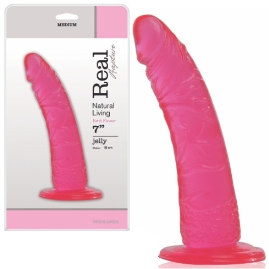 Toyz4Lovers REAL RAPTURE EARTH FLAVOUR DILDO 7'' PINK