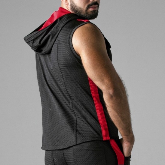 Locker Gear VEST LOOK AT HARDER HOODY RED — 36 S