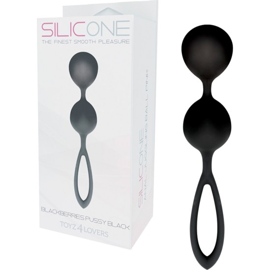 Silicone BLACKBERRIES PUSSY BEADS BLACK
