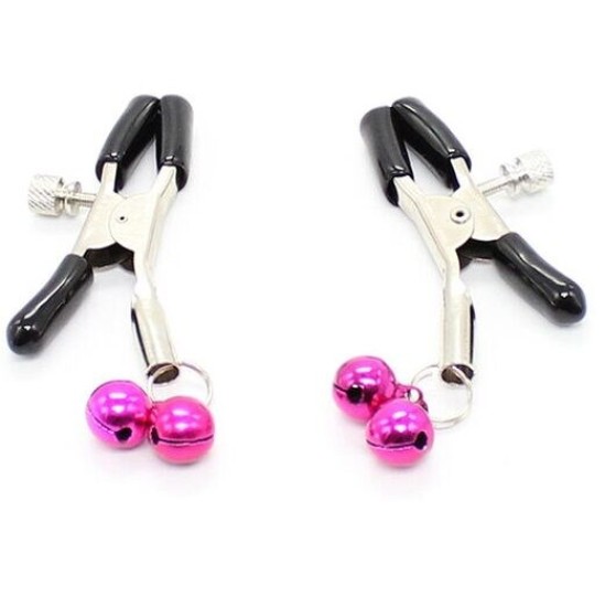 Ohmama Fetish NIPPLE CLAMPS WITH PINK BELL