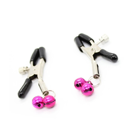 Ohmama Fetish NIPPLE CLAMPS WITH PINK BELL