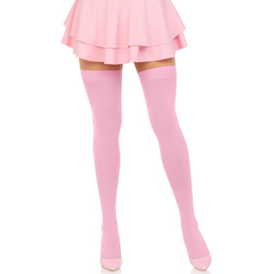 Leg Avenue Hosiery LEG AVENUE - NYLON THIGH HIGHS PINK