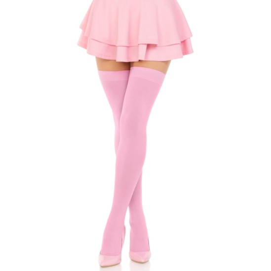 Leg Avenue Hosiery LEG AVENUE - NYLON THIGH HIGHS PINK