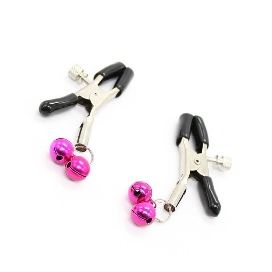 Ohmama Fetish NIPPLE CLAMPS WITH PINK BELL