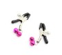 Ohmama Fetish NIPPLE CLAMPS WITH PINK BELL