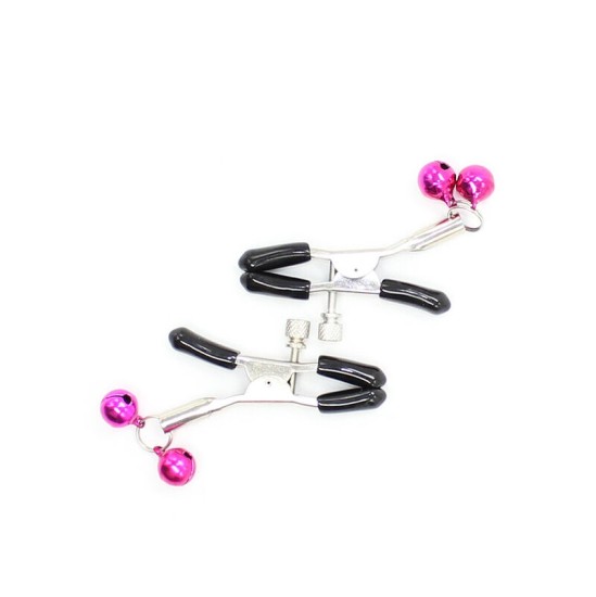 Ohmama Fetish NIPPLE CLAMPS WITH PINK BELL