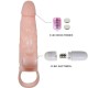 Baile For Him BRAVE MAN PENIS COVER WITH RABBIT AND DOUBLE ENGINE FLESH 16.5 CM