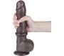 Lovetoy Bīdāmā āda divslāņu dildo 9.5