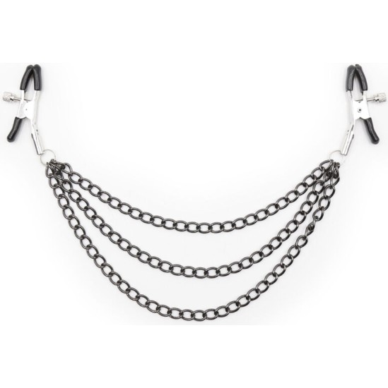 Ohmama Fetish NIPPLE Clamps WITH BLACK CHAINS