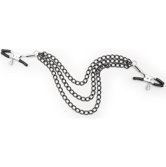 Ohmama Fetish NIPPLE Clamps WITH BLACK CHAINS