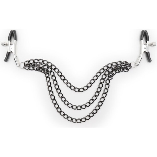 Ohmama Fetish NIPPLE Clamps WITH BLACK CHAINS