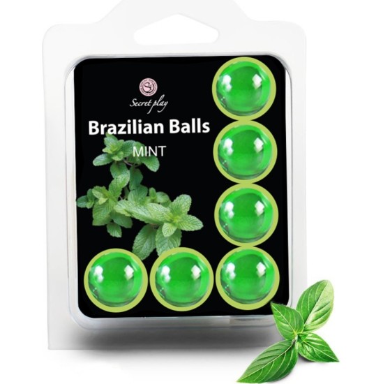 Secret Play KISSABLE LUBRICANT BALLS PILTĒRU GARŠU 6 x 4GR