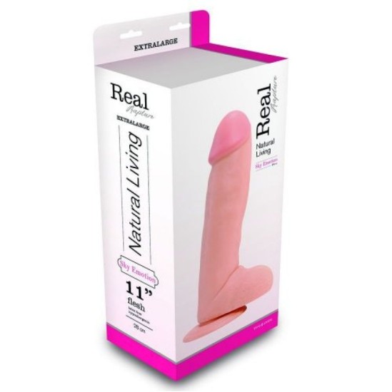 Toyz4Lovers REAL RAPTURE SKY EMOTION REALISTIK DILDO 11'' VALGE