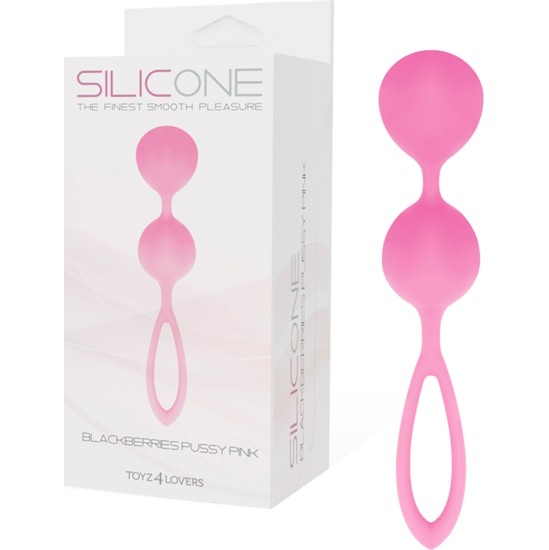 Silicone BLACKBERRIES PUSSY BEADS PINK