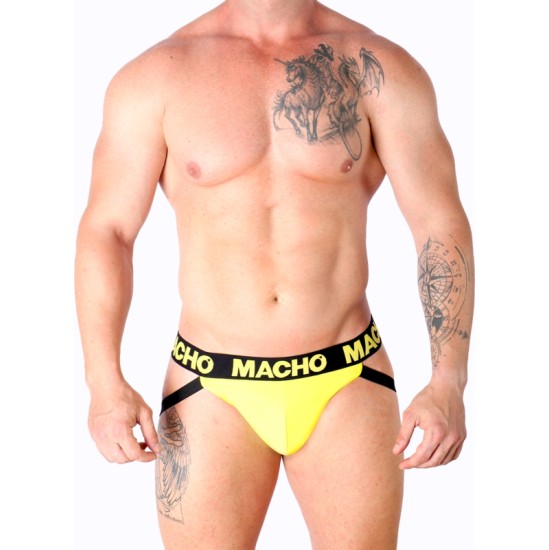 Macho Underwear MACHO — MX25A JOCK LYCRA YELLOW S