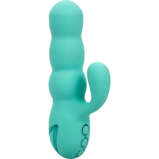 California Exotics DEL MAR DIVA VIBRATOR RABBIR AQUA GREEN BY CALIFORNIA DREAMING