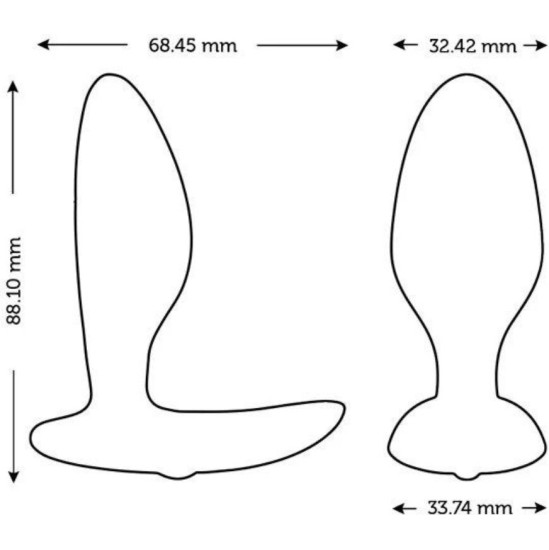 We-Vibe DITTO+ ANĀLĀS PLŪZAS VIBRATORS, MELNS