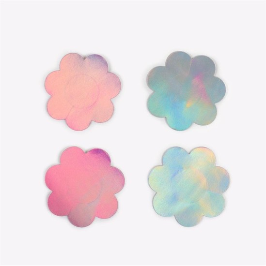 Secret Play Oho, krūtis! Krūšu krūšu vāki, ziedu formas hologrāfiski