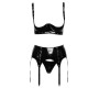 Black Level Vinyl Shelf Bra Set M